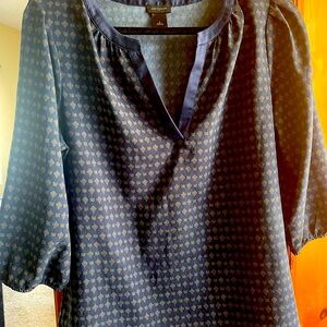 Ann Taylor Nancy blue blouse